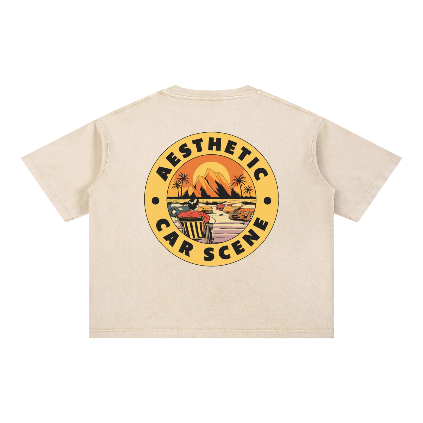 Mineral Wash Boxy Cotton T-Shirt