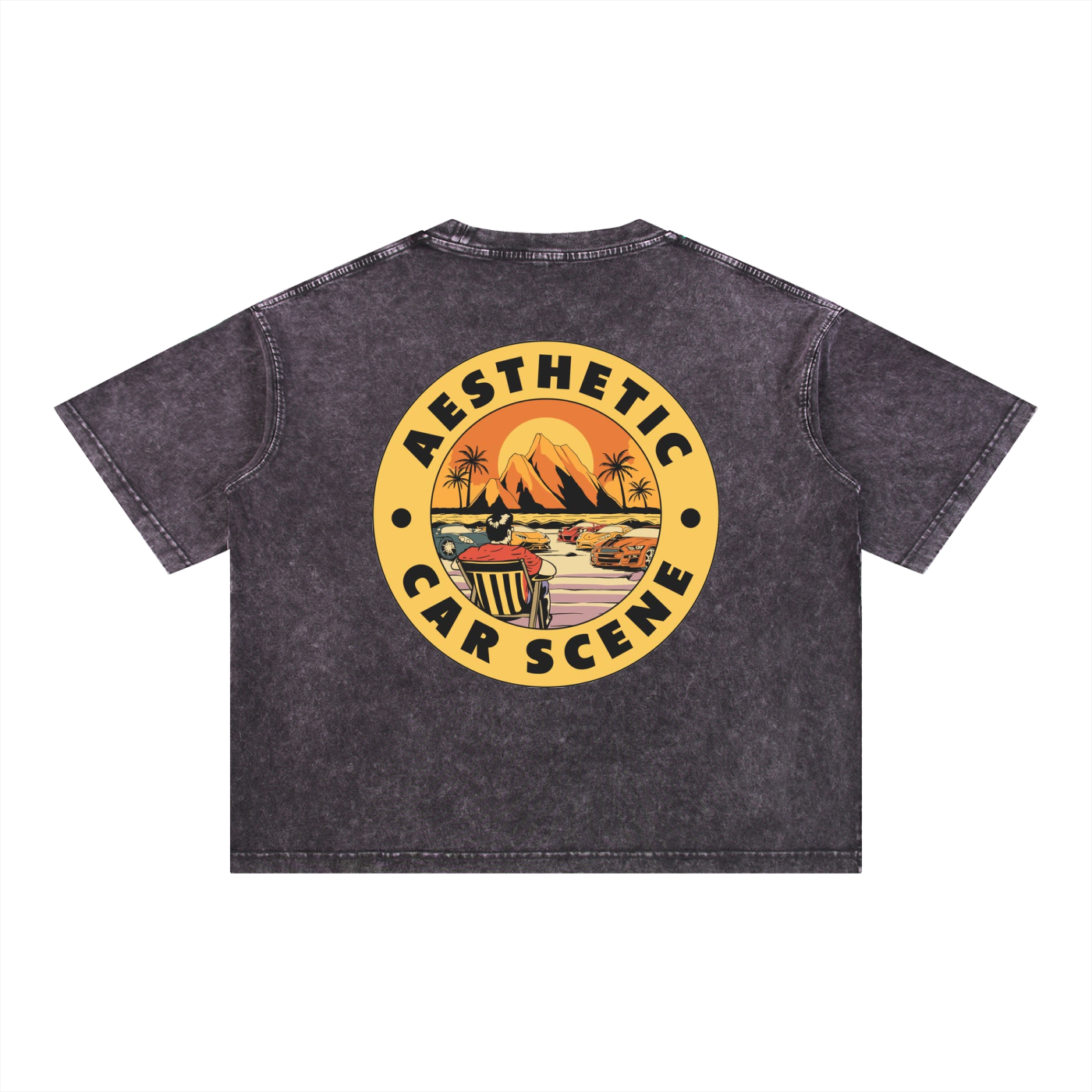 Mineral Wash Boxy Cotton T-Shirt