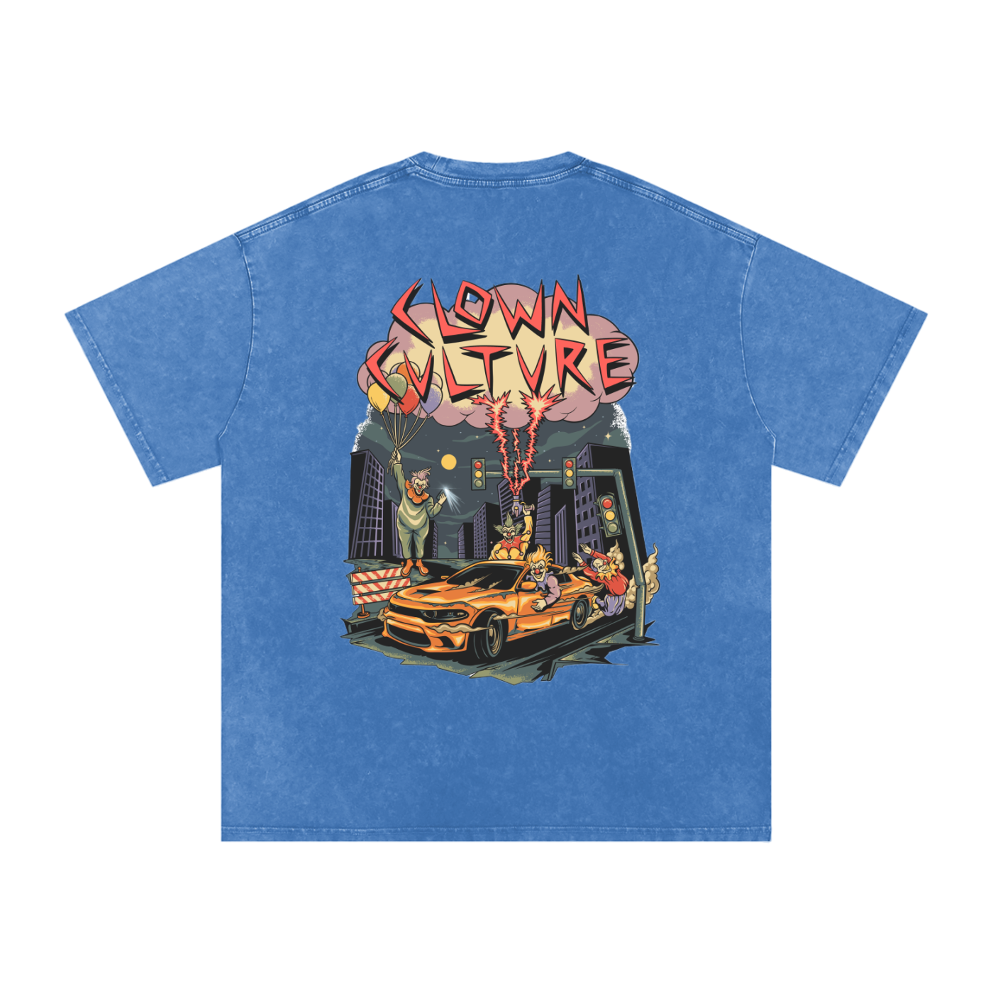 Snow Washed Oversized Cotton T-Shirt