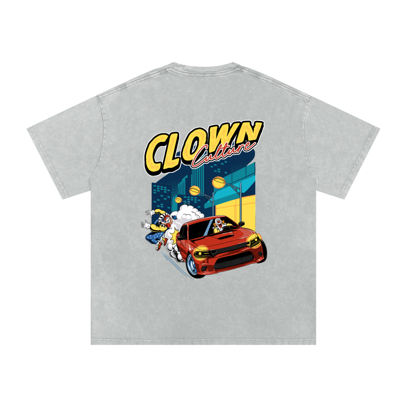 Snow Washed Oversized Cotton T-Shirt