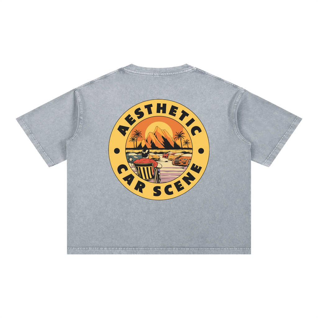 Mineral Wash Boxy Cotton T-Shirt
