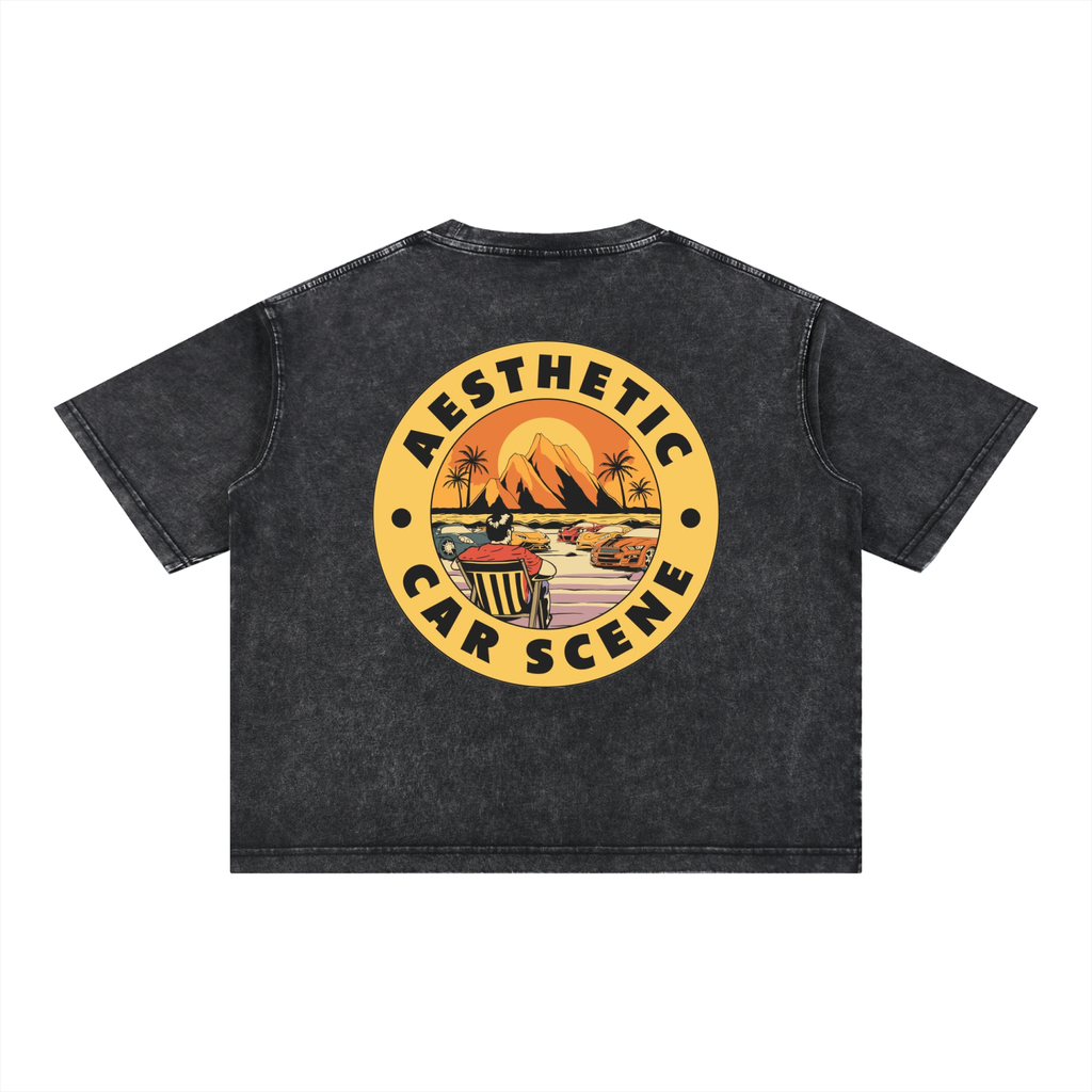 Mineral Wash Boxy Cotton T-Shirt