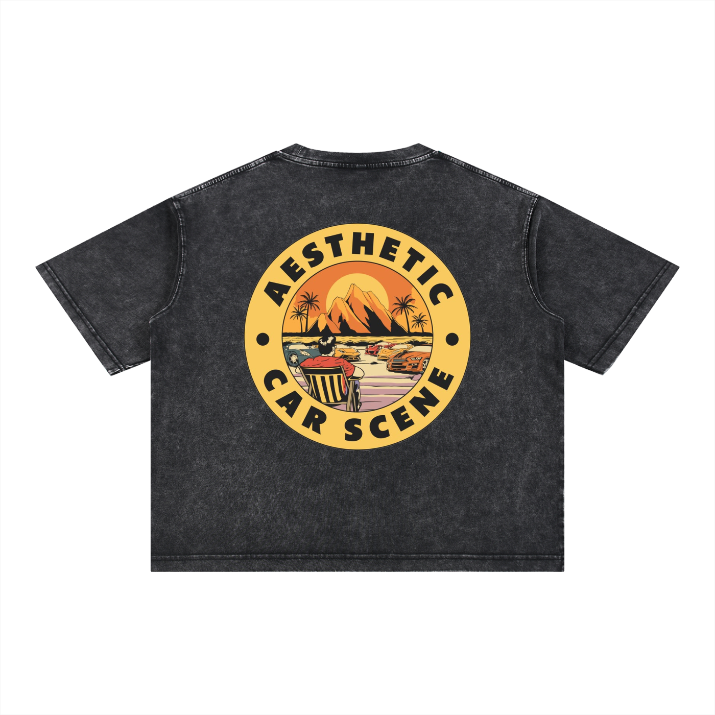 Mineral Wash Boxy Cotton T-Shirt