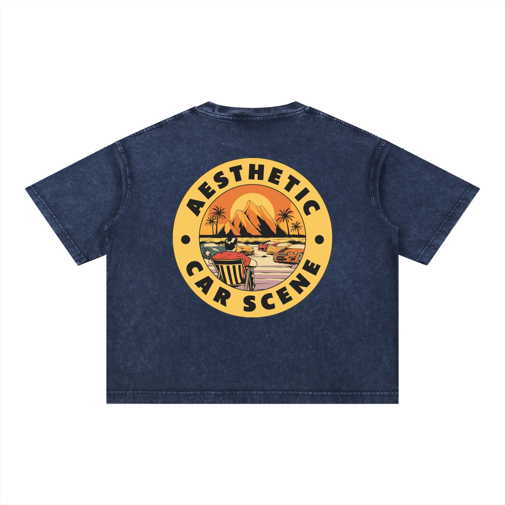 Mineral Wash Boxy Cotton T-Shirt