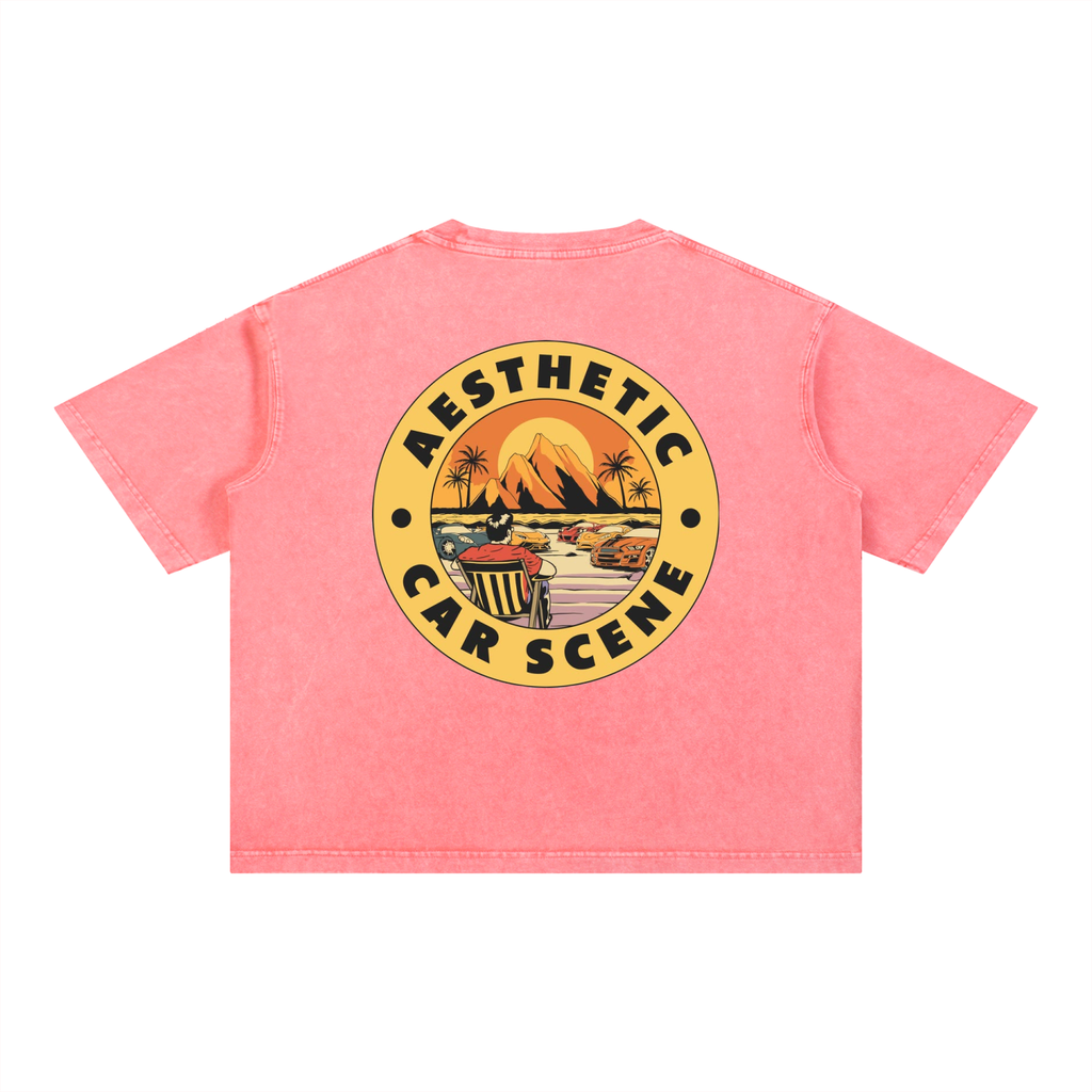 Mineral Wash Boxy Cotton T-Shirt
