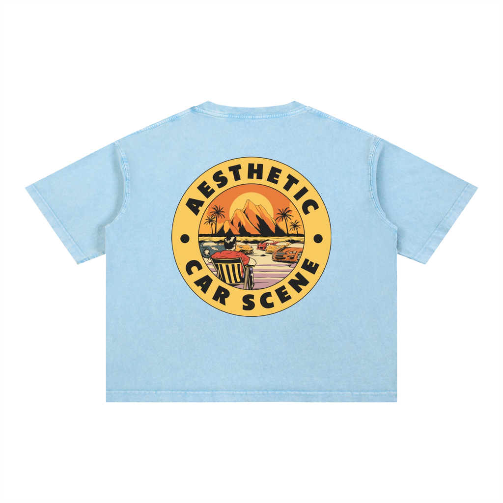 Mineral Wash Boxy Cotton T-Shirt