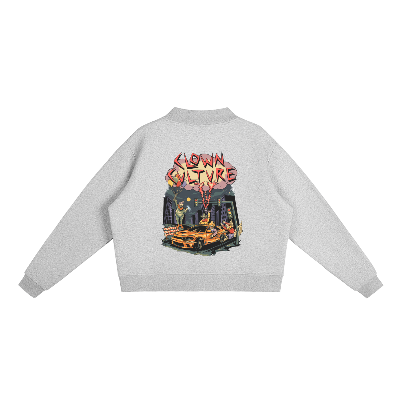 Essential Fleece Mock-Neck Crew Sweatshirt