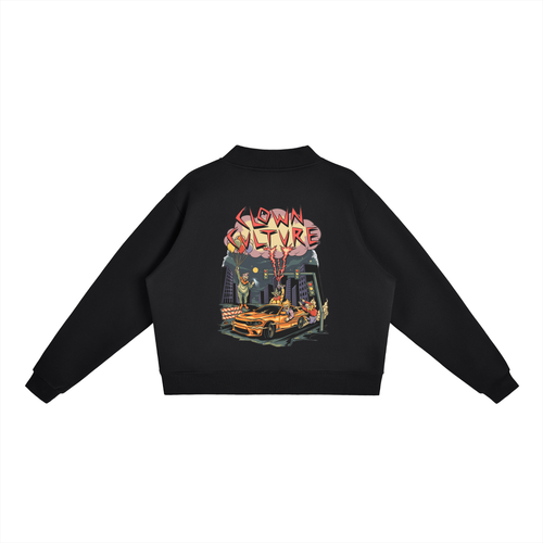 Essential Fleece Mock-Neck Crew Sweatshirt