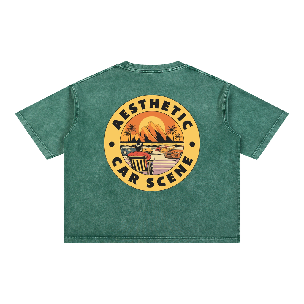 Mineral Wash Boxy Cotton T-Shirt